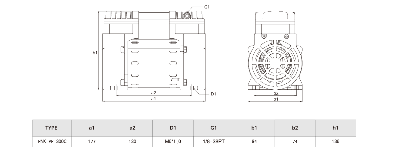 PNK PP 300C無(wú)油壓縮機(jī)